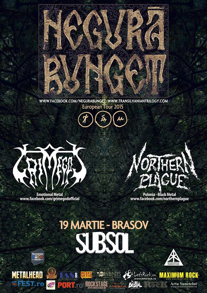 Concert Negura Bunget, Grimegod si Northern Plague in Brasov